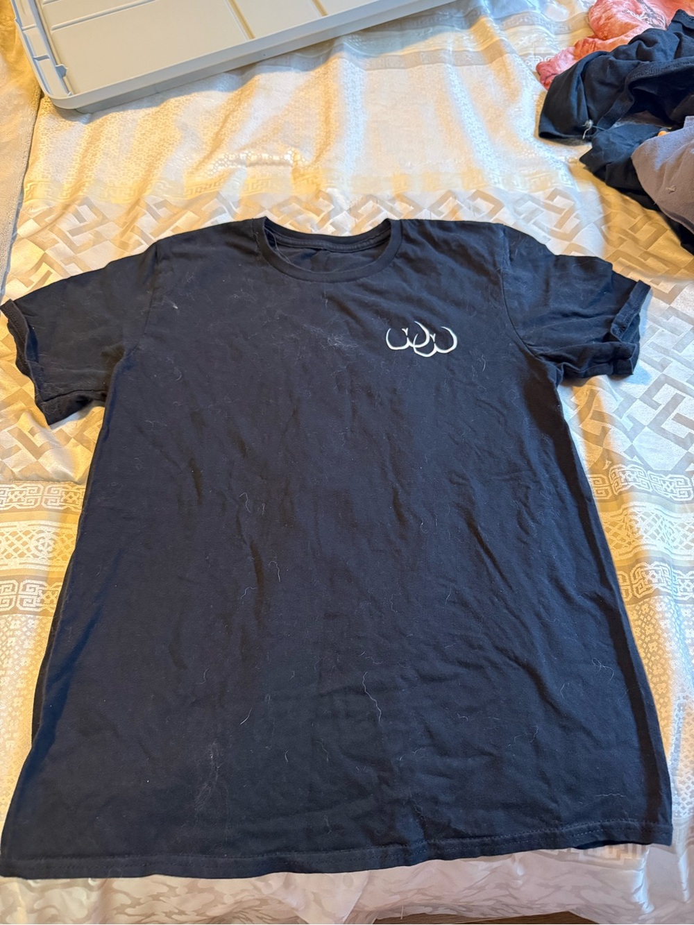 Black Men's Short Sleeve Crewneck T-Shirt